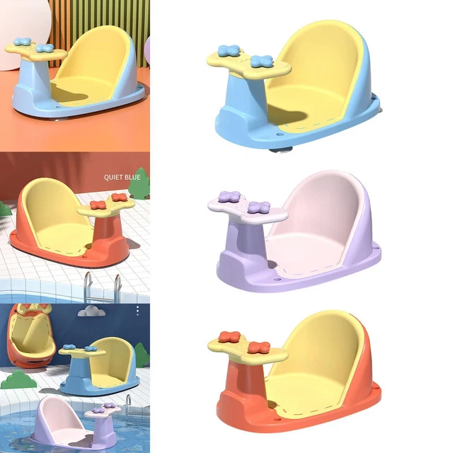 NON SLIP BABY Bath Seat Backrest Support Shower Seat for Toddlers Boys