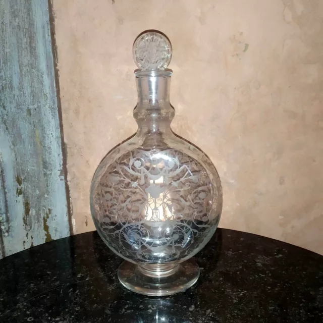 Carafe Ancienne Baccarat - Motif Arabesque Michel-Ange - Cristal - Occasion
