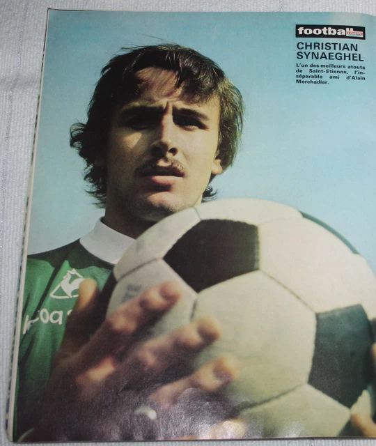 Carte postale vintage AS Saint Etienne ASSE Benny Nielsen avec dedicace