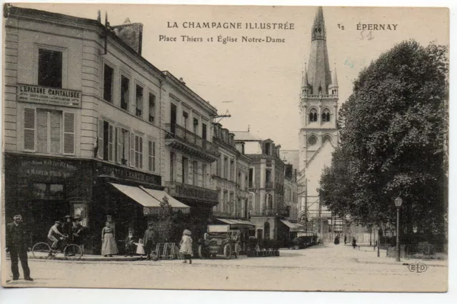 EPERNAY - Marne - CPA 51 - shops - La buvette de la place Thiers