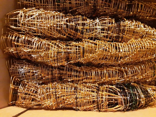 Lot 3800 Twist Ties Métalliques Dorés 8 Cm - Attaches Fermeture Sacs Boulangerie, Cellophane, Cadeaux