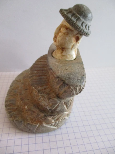 AUTHENTIQUE RARE Statuette Princesse  BACTRIANE en pierre - 3e millénaire avt JC 5