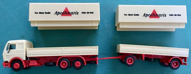 Lot 9 Camions ALBEDO 1/87 – HO – Semi-Remorques – Métal – Occasion