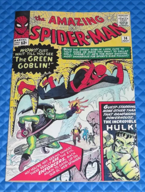 Amazing Spider-Man #14 Facsimile Cover Marvel Reprint Interior 1st Green Goblin