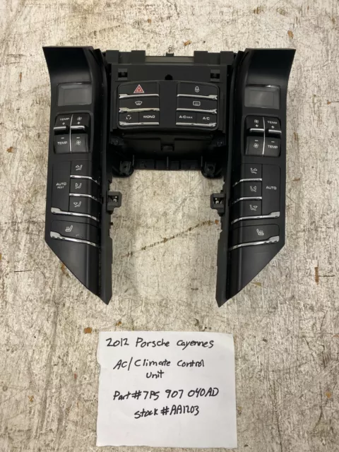 11-18 Porsche Cayenne S Hybrid 958 Riscaldamento AC Climate Controllo Pannello