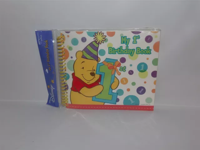NEW RARE Disney Hallmark Winnie the POOH My 1st BIRTHDAY Book Memory Keepsake