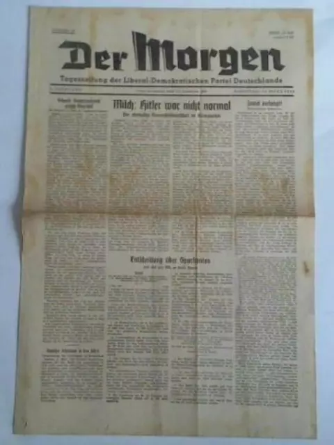 Tageszeitung der Liberal-Demokratischen Partei Deutschlands - 2. Jahrgang 1946,