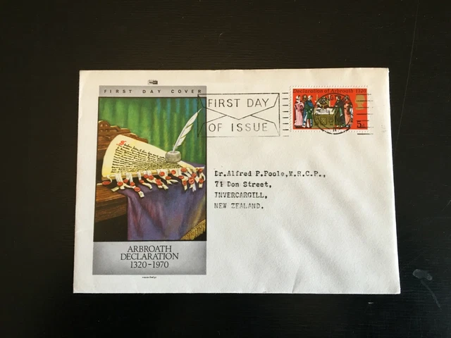 GB 1970 Declaration Of Arbroath FDC Philart Brand,Paddington slogan FDI (1425~)
