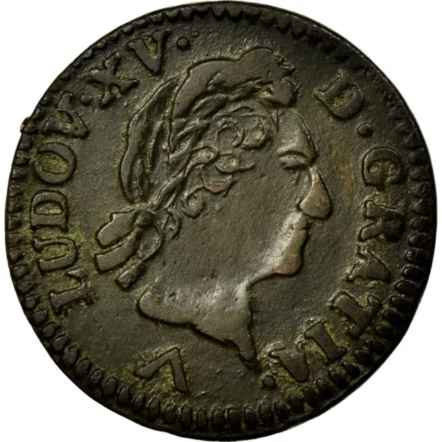 [#70621] Monnaie, France, Louis XV, Liard à la vieille tête, Liard, 1774, Lille,