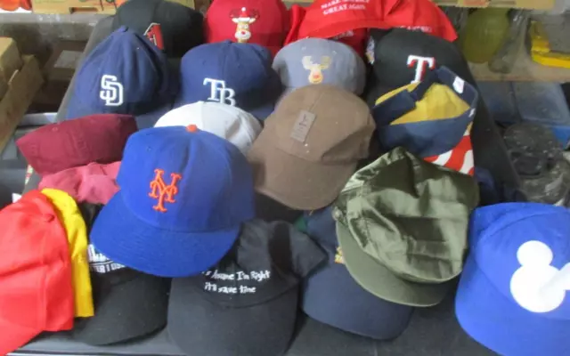 Baseball Hat Cap Lot, Mickey, MAGA, Mets, World Series, Novelty, Etc