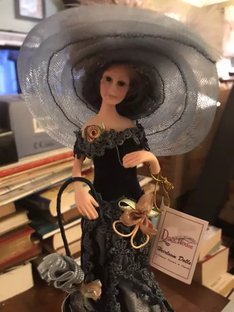 Duck House Heirloom Doll  "Hillary" On Stand Limited Edition Brand New In Box
