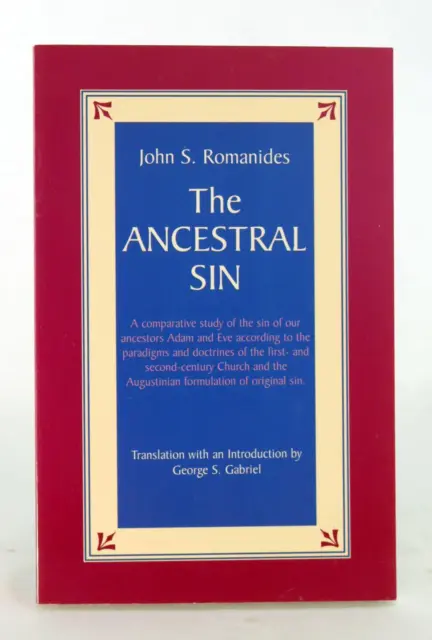 John Romanides The Ancestral Sin Greek Orthodox Theology Paperback