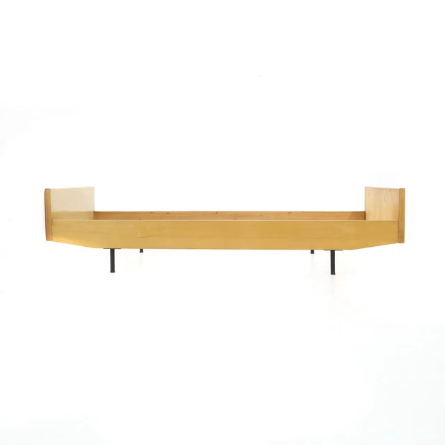 Struttura letto singolo in Frassino, 1950s, single bed, mid-century modern