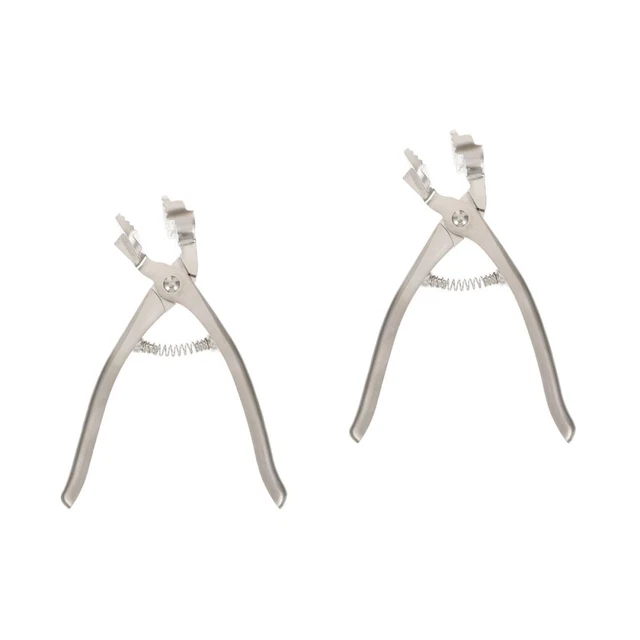 2 Pack Leinwandzange Metall Keilrahmenzange Restaurator-Tool Silver