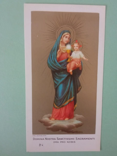 Santino Madonna - Salomone Ed. - Roma - Canivet Pieuse Holycard