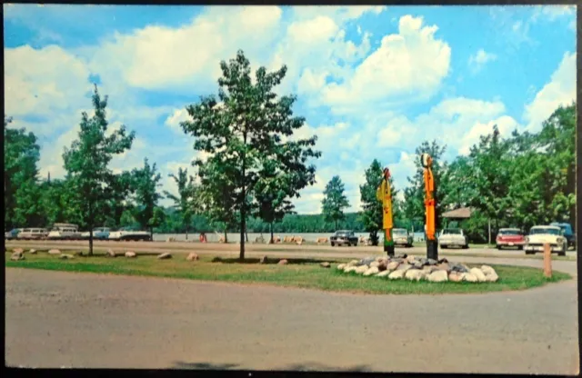 1950s Entrance to Chicagon Lake between Crystal Falls & Iron River, Michigan