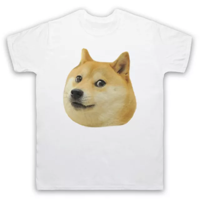 T-Shirt Uomo E Donna Doge Head Meme Divertente Cane Shiba Inu Staring Joke