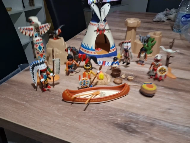 QL LOT PLAYMOBIL Diligence Tipi Sheriff Soldat Nordiste Western Indien