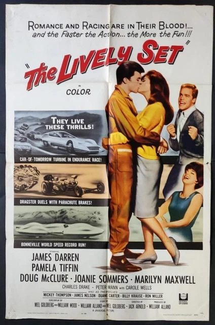 James Darren Pamela Tiffin Romance & racing Lively Set org movie poster 237a