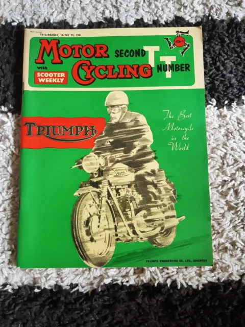 Motorcycling Second Number TT with Scooter Weekly -  June 22 1961