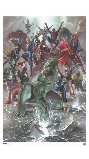 Marvel Legacy #1 Variant Alex Ross Avengers Art 16 x 24 Edition of 100