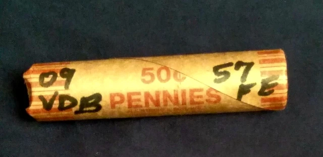 Lincoln Wheat Penny Roll 50 P-D-S ~1857 Flying Eagle Indian Head/1909VDB~AU Ends 3