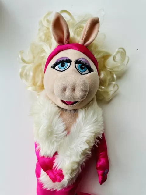 RARO - Auténtico juguete suave de peluche de Miss Piggy más buscado de la tienda Disney de los Muppets