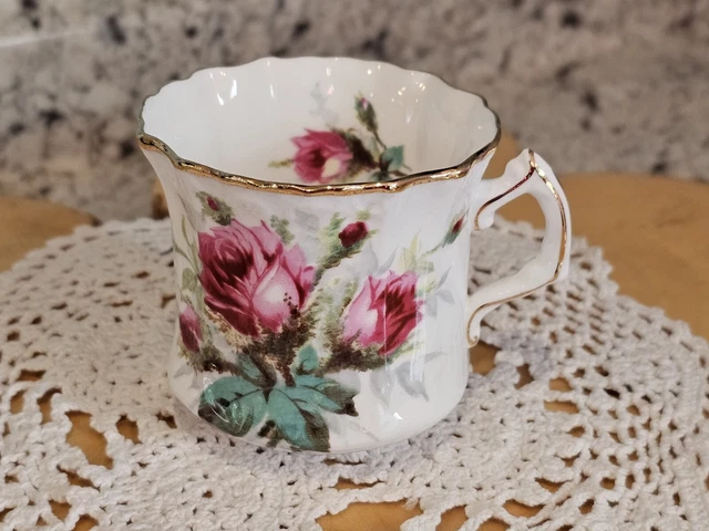 Vintage 1920s Hammersley bone china teacup and saucer Grandmothers Rose