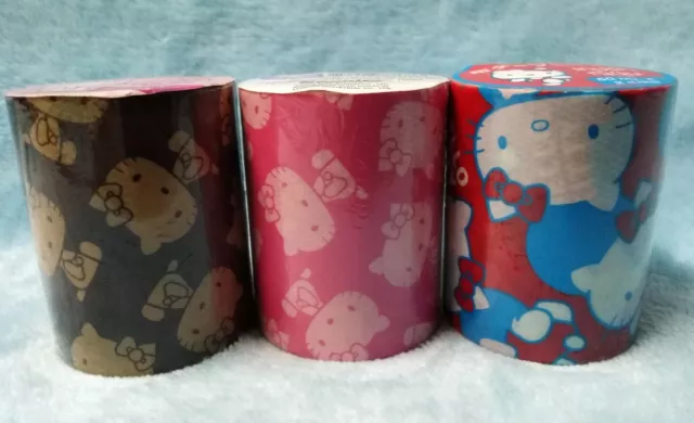 Hello Kitty Stationery Decoration Cloth Tape 50 mm.x2 m. x 3 rolls