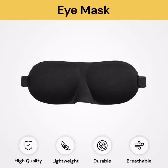 Travel Sleep Eye Mask soft 3D Memory Foam Padded Shade Cover Sleeping Blindfold 2