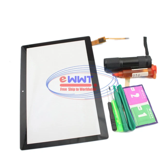 FREE SHIP for Lenovo Tab M10 HD 2019 Black Touch Screen Digitizer + Glue XKLU928