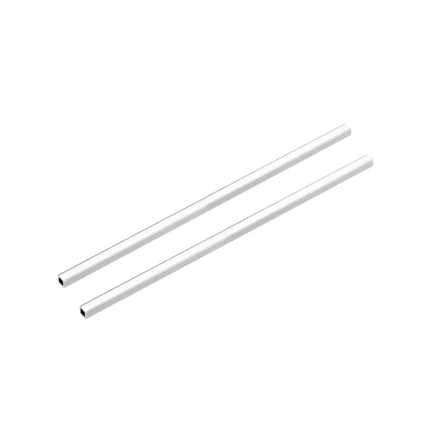 6063 Aluminium Tube Carré Tube 6mmx6mmx1mm Mur 200mm Sans Soudure Tuyau 2Pcs