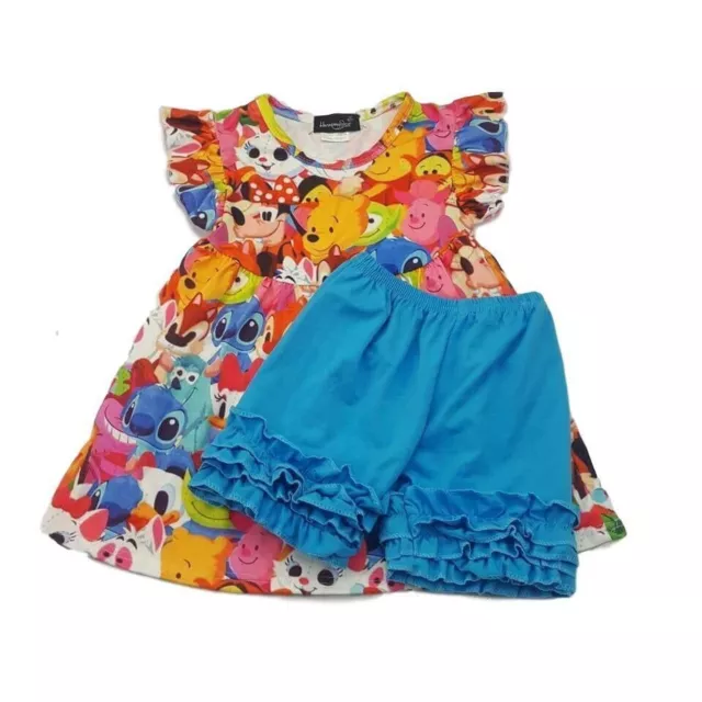 Boutique Harmony Bee sz 7-8 Disney Inspired Shortie Shorts Tunic Set 3XL Pooh