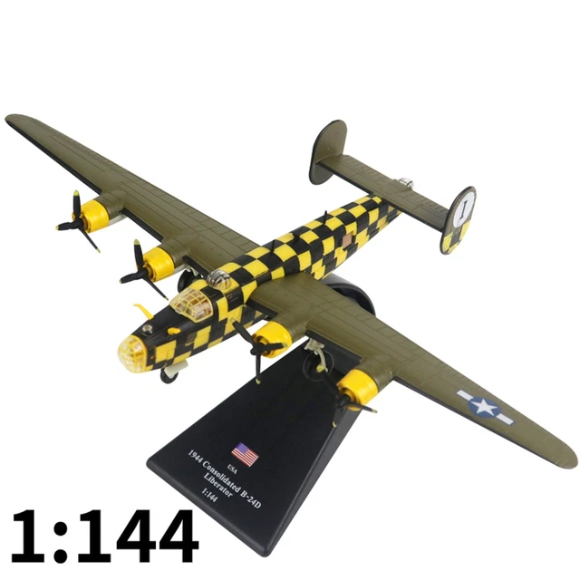 1/144 SCALE USA WWII B-24D Liberator Bomber Alloy Aircraft Model With ...