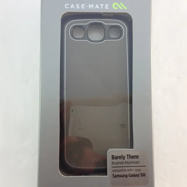 CaseMate Barely There Slim Cover Samsung S3 Brushed Aluminum