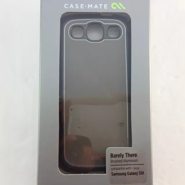 CaseMate Barely There Slim Cover Samsung S3 Brushed Aluminum