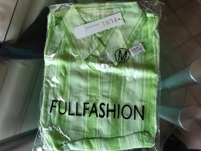 Camicia donna verde mela Full Fashion tg m nuova