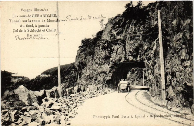 CPA Env. by GÉRARDMER Tunnel on the Road to Munster. (398142)