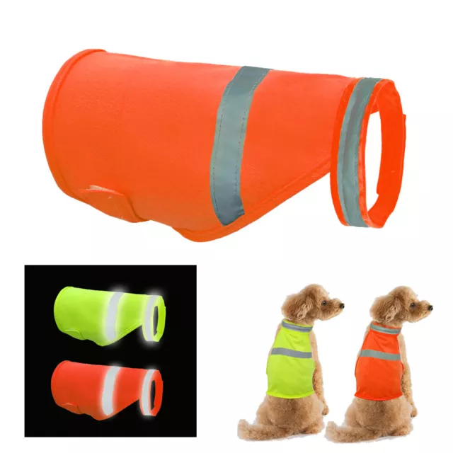 Chaleco para perro de alta visibilidad arnés abrigo reflectante de seguridad para mascotas de alta visibilidad ajustable