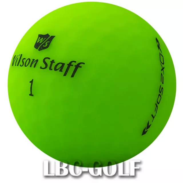 25 Wilson Staff Dx2 / Duo Soft Optix Grün Golfbälle Aaaaa Lakeballs Matt Finish