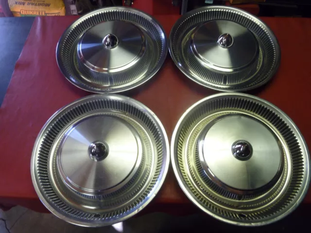 Vintage 1970 Cadillac Sombrero Bullet 15" Hubcaps  Wheel Covers