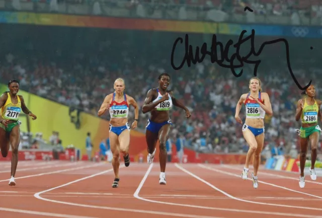 Christine Ohuruogu Hand Signed 12X8 Photo Olympics Autograph London 2012 6