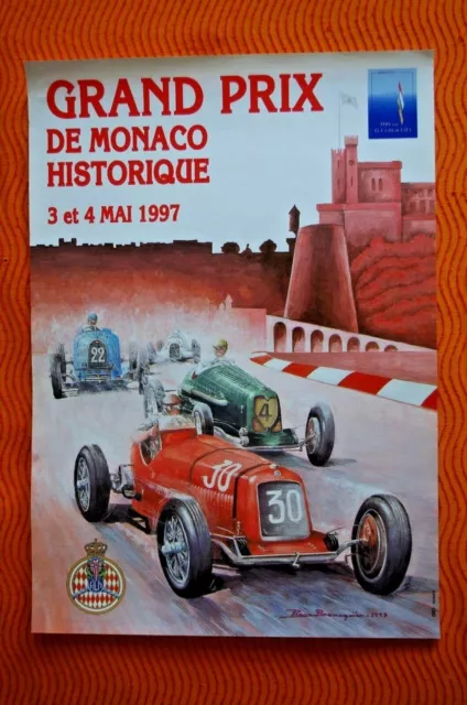 Une Affiche Grand Prix Historique De Monaco 1997