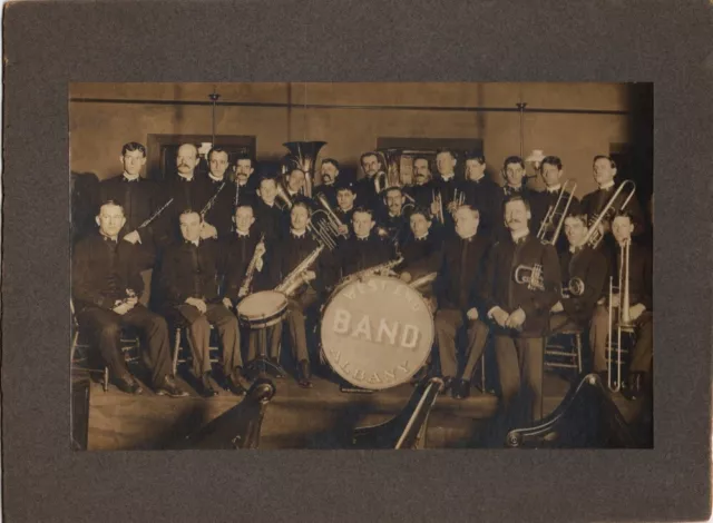 Large 19th Century Cabinet Photo of The West End Band Albany, NY, awesome!