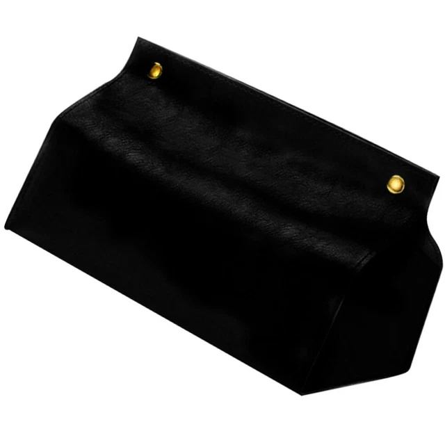 Soporte para pañuelos de cuero PU, soporte para servilletas, cubierta caja de pañuelos cosméticos para