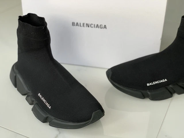 BALENCIAGA SPEED RUNNERS Triple Black Noir UK9 EUR 244 09