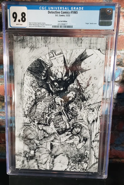 CGC 9.8 - Detective Comics #1065 - Jim Lee 1:50 Virgin Foil Edition - 2022