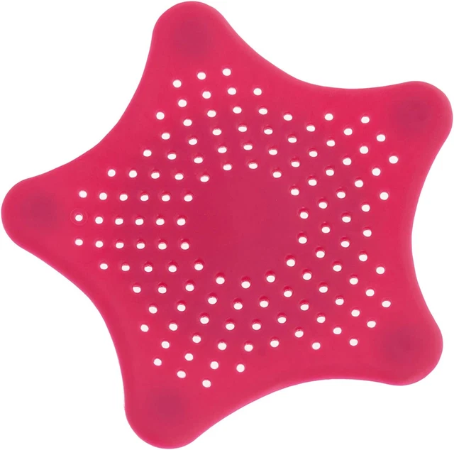 Smartfox Abflusssieb En Lote para Ducha Bañera Lavabo en Rojo