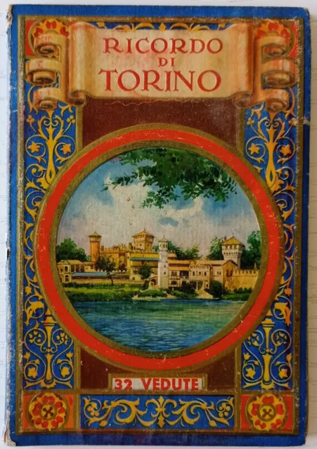 Libretto Leporello vintage Ricordo di Torino. 32 vedute d'epoca