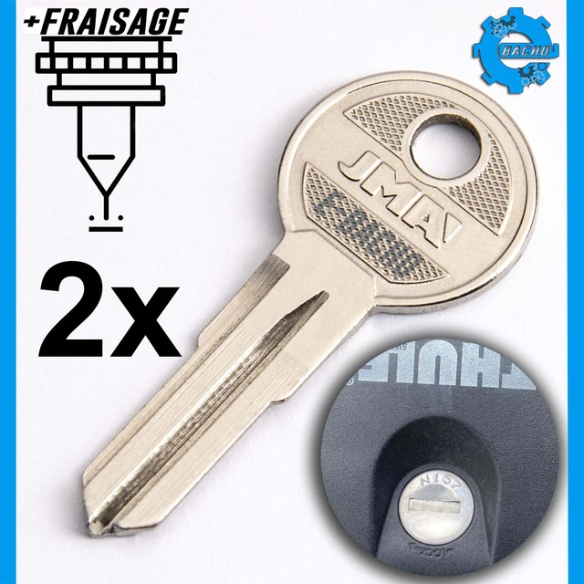 2 Clés De Rechange – Pour Coffres/valises Eufab Spinder LAS B 861904
